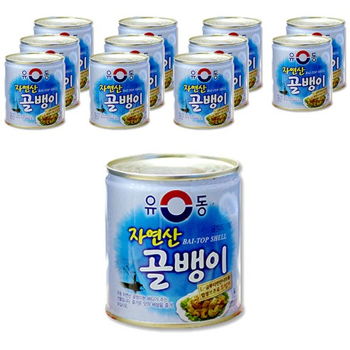 유동 자연산 골뱅이, 230g, 12캔