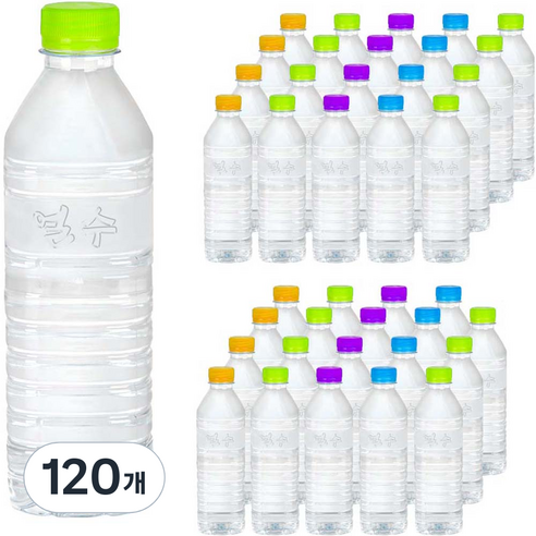 얼수 무라벨 생수, 500ml, 120개