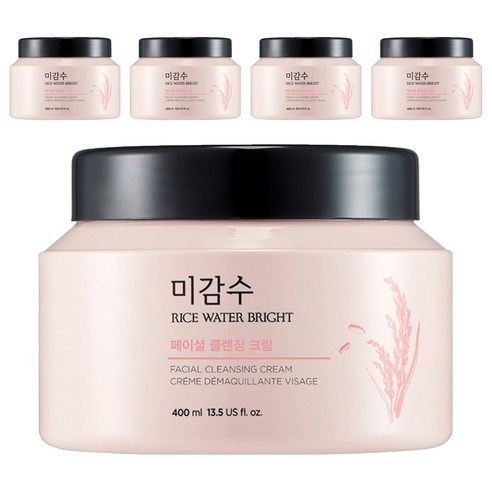 더페이스샵 미감수 브라이트 페이셜 클렌징 크림, 400ml, 5개