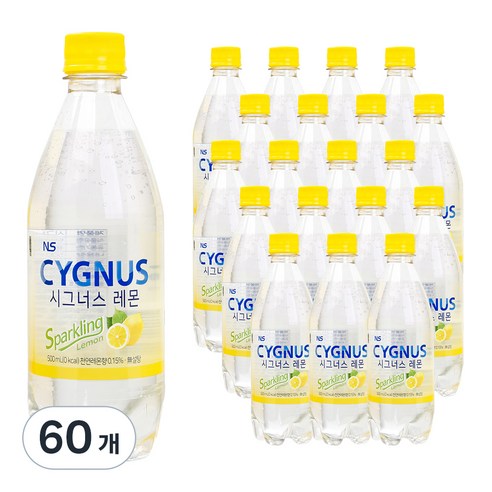 시그너스 레몬 탄산음료, 500ml, 60개
