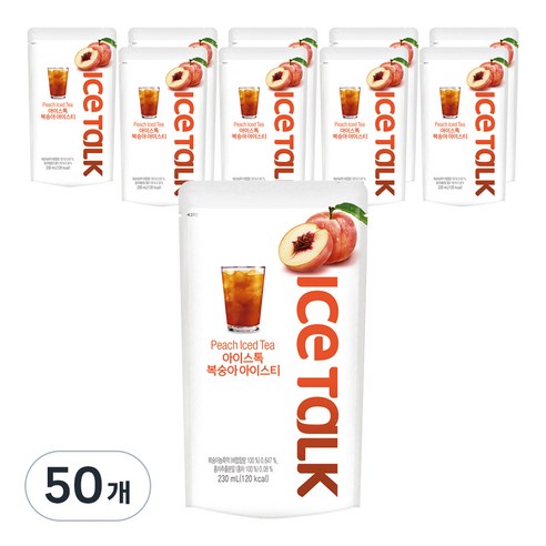 아이스톡 복숭아 아이스티, 50개, 230ml