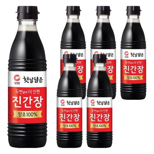 햇살담은 두번 달여 더 진한 진간장, 500ml, 6개