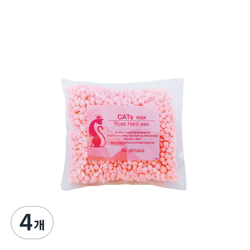 캣츠왁스 로즈 하드왁스 모든부위용, 180g, 4개