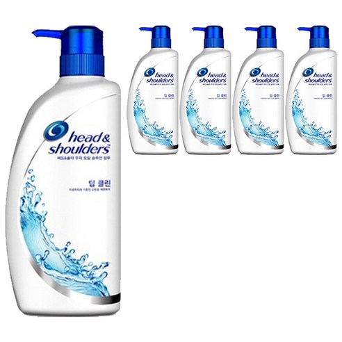 헤드앤숄더 딥 클린 샴푸, 850ml, 5개