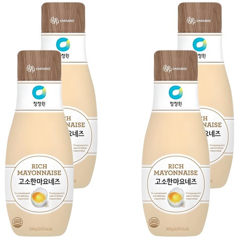 청정원 고소한 마요네즈, 300g, 4개