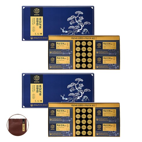 천지인 홍삼녹용 침향환 혼합세트 + 쇼핑백, 2세트, 1,000 mL