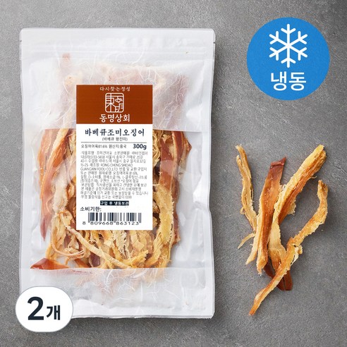 동명상회 바베큐 조미오징어 (냉동), 300g, 2개