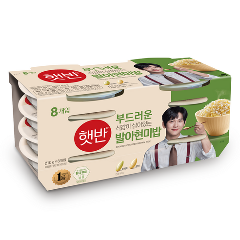 햇반 발아현미밥, 210g, 16개 쪼리