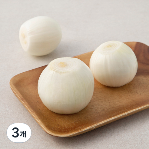 국내산 친환경 깐양파, 500g, 3개