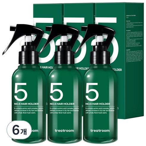 트리트룸 넘버파이브 헤어홀더 미스트, 100ml, 6개