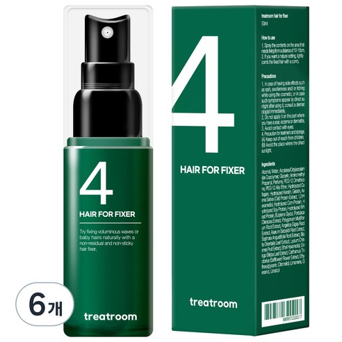 트리트룸 헤어포 픽서 스프레이, 50ml, 6개