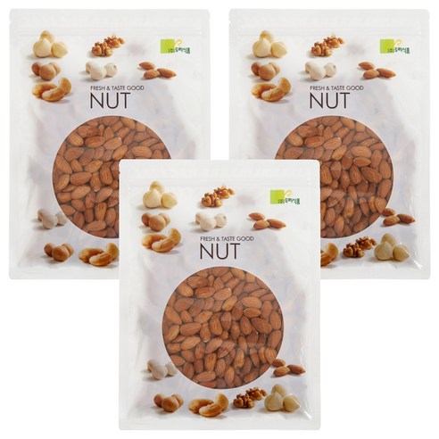 미소한입 두리식품 생아몬드, 1kg, 3개