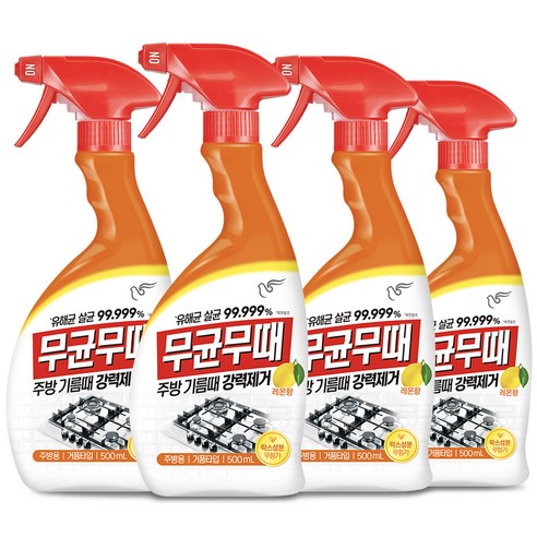 무균무때 주방용, 500ml, 4개