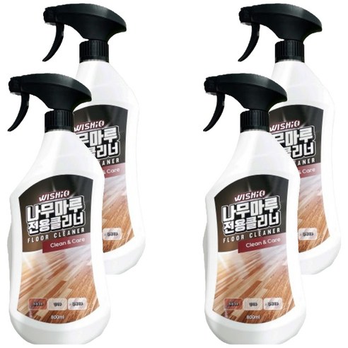 위시오 나무마루 전용 클리너, 800ml, 4개