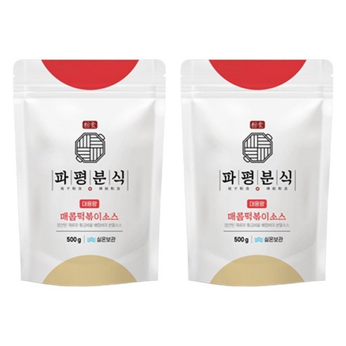 파평분식 떡볶이 소스 분말 매콤한맛, 500g, 2개