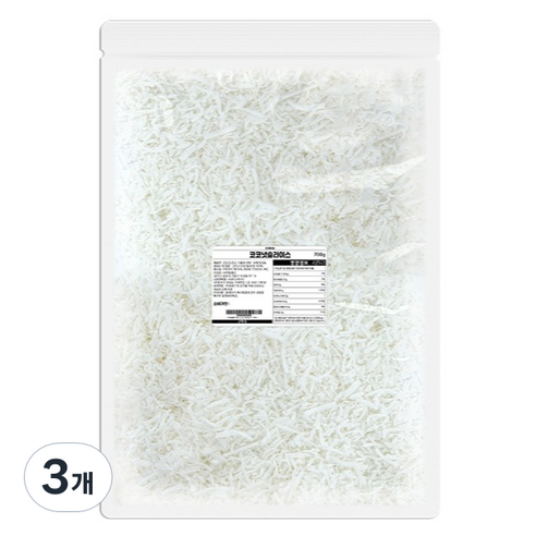 고미네 코코넛 롱 슬라이스, 700g, 3개