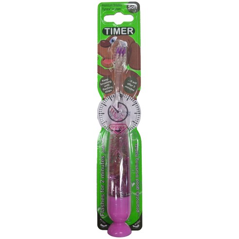 비브라이트 캐릭터 LED 타이머 동물친구 어린이 칫솔, 강아지, 1개입, 2개