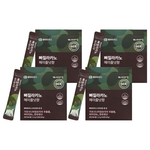 에버비키니 빠질라카노 헤이즐넛향 가르시니아 다이어트 커피, 3.3g, 4개