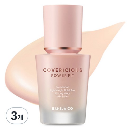 바닐라코 커버리셔스 파워 핏 파운데이션 30ml, 21 피치, 3개