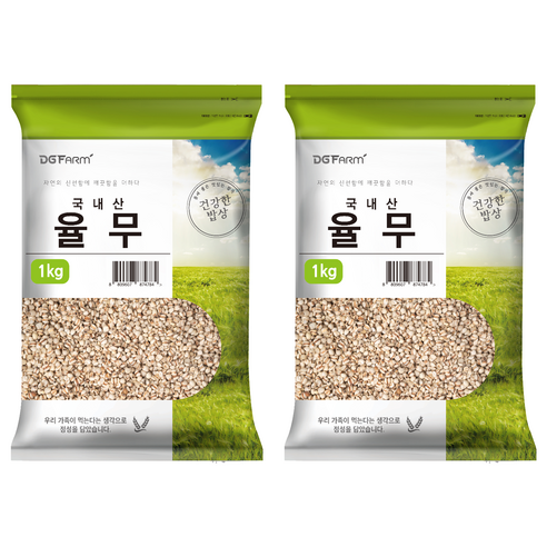 대구농산 건강한 밥상 국산 율무, 1kg, 2개