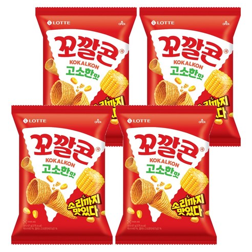 꼬깔콘 고소한맛, 67g, 4개