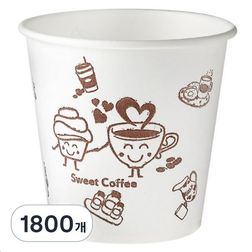 더좋은컵 종이컵 일회용컵 184ml, 300개입, 6개