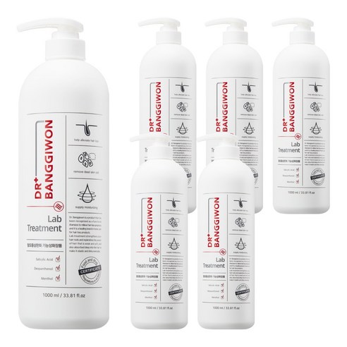 닥터방기원 랩 탈모 기능성 헤어트리트먼트, 1000ml, 6개