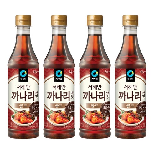 대상 청정원 까나리 액젓 골드, 1kg, 4개