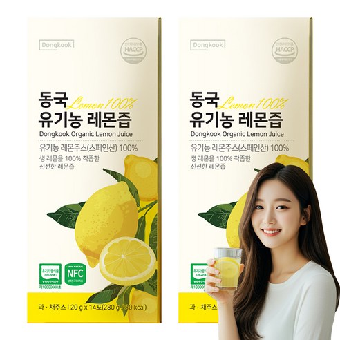동국헬스케어 유기농 레몬즙 스틱 14p, 280g, 2개
