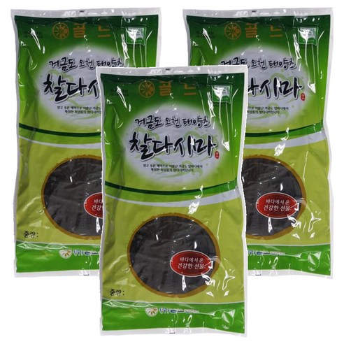 골드물산 거금도 오천 태양초 찰다시마, 500g, 3개
