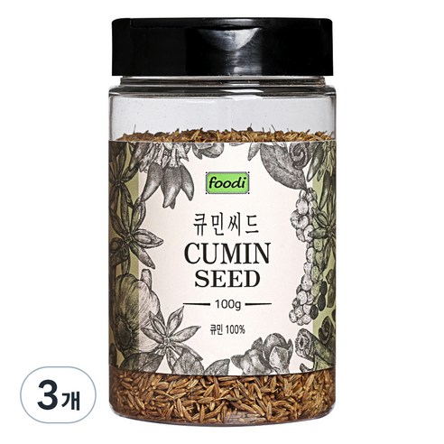 ADDCOOK 큐민씨드, 100g, 3개