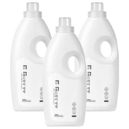 살림백서 홈드라이 세제, 1L, 3개