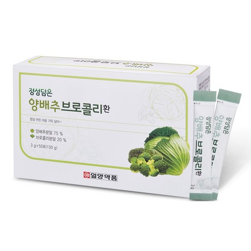 일양약품 정성담은 양배추 브로콜리 환, 150g, 1개