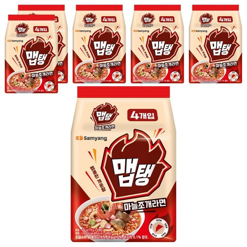 맵탱 마늘조개라면 110g, 24개