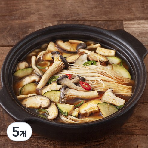 프레시지 구수한 버섯된장찌개 밀키트 2인분, 255g, 5개