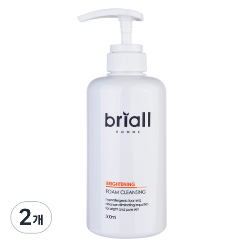 브리올옴므 브라이트닝 폼클렌징, 500ml, 2개