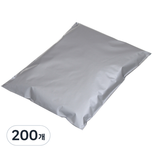 HDPE 접착 택배봉투 은색, 200개