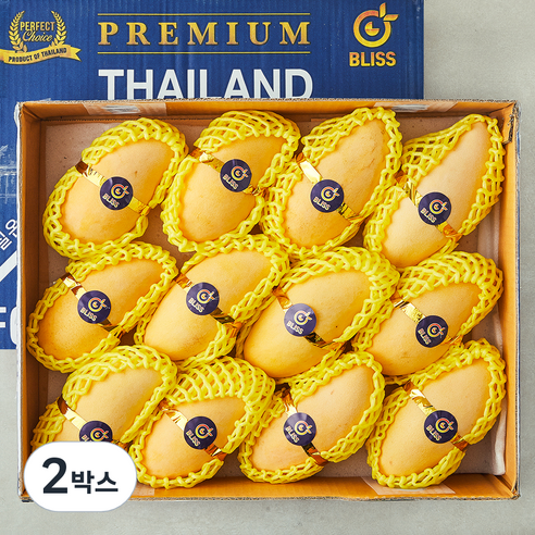 이웃마을 태국산 남독마이 망고, 3.8kg(12~14입), 2박스