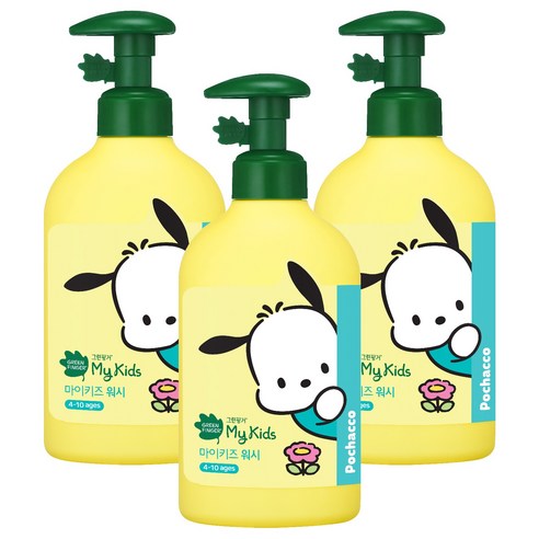 그린핑거 마이키즈 산리오 워시 과일향, 320ml, 3개