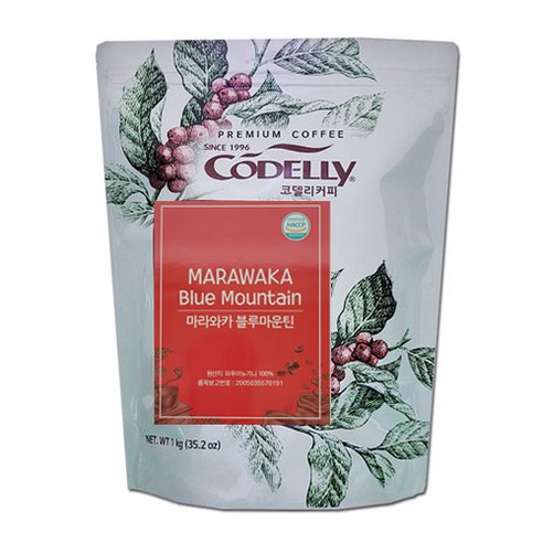 코델리 마라와카 블루마운틴 커피원두, 홀빈(분쇄안함), 1kg, 1개