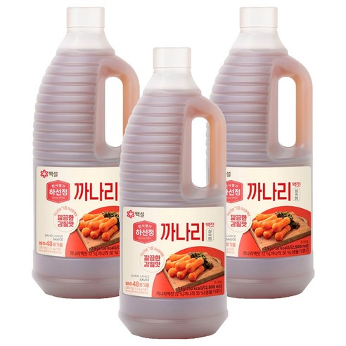 하선정 까나리액젓 알뜰형, 3kg, 3개