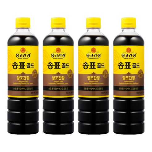 몽고간장 송표 골드, 900ml, 4개