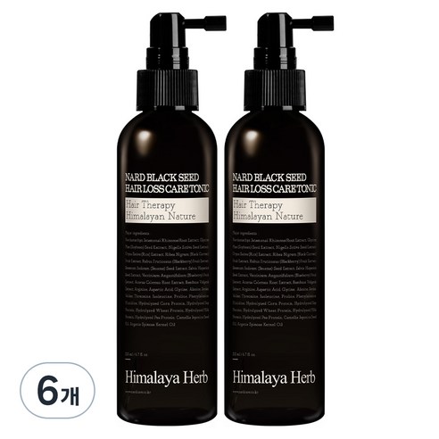 나드 블랙시드 탈모케어 헤어토닉, 200ml, 6개