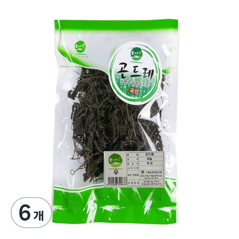 숲자연애 곤드레, 50g, 6개