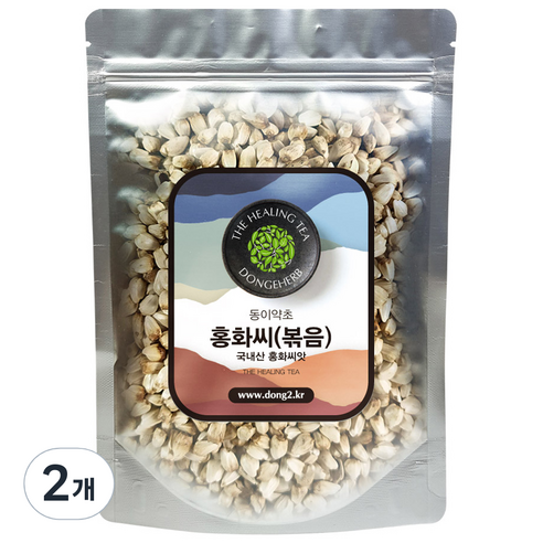 동이약초 홍화씨 볶음, 500g, 2개