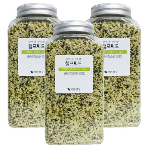 바른건강 햄프씨드, 300g, 3개