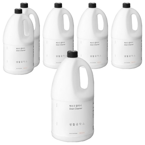생활공작소 배수구 클리너, 3L, 6개