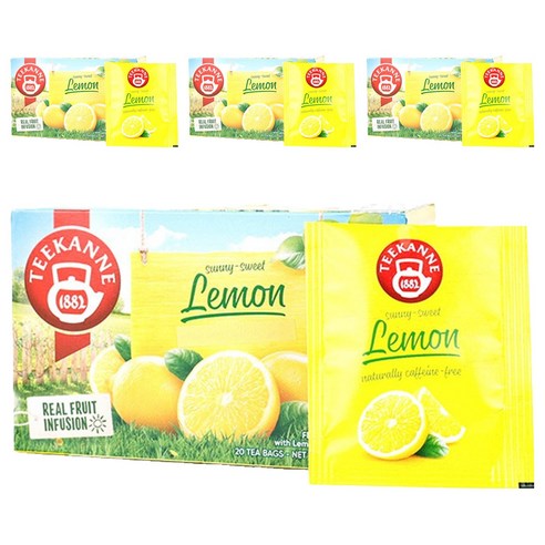 티칸 써니 스위트 레몬 차, 2.5g, 20개입, 4개