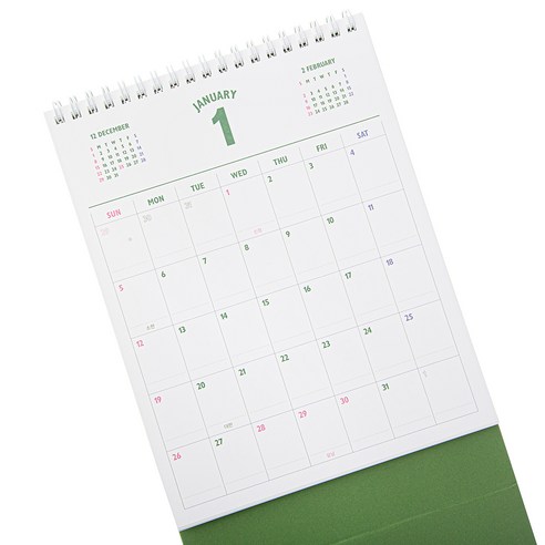 아름다움과 실용성을 겸비한 레트로 캘린더