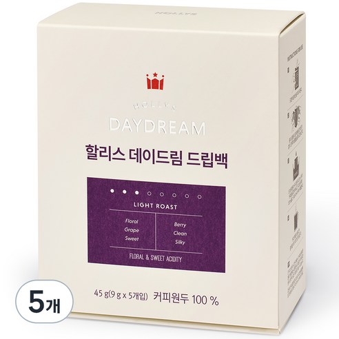 할리스 데이드림 드립백커피, 9g, 5개입, 5개